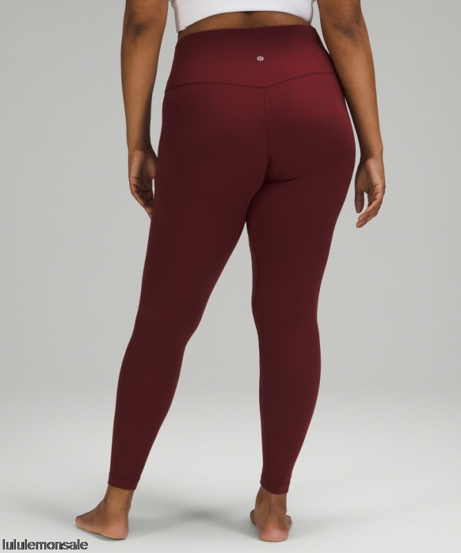 Lululemon Damen DELULU037 | Lululemon Deutschland Red Merlot Align Hochhaushose 28